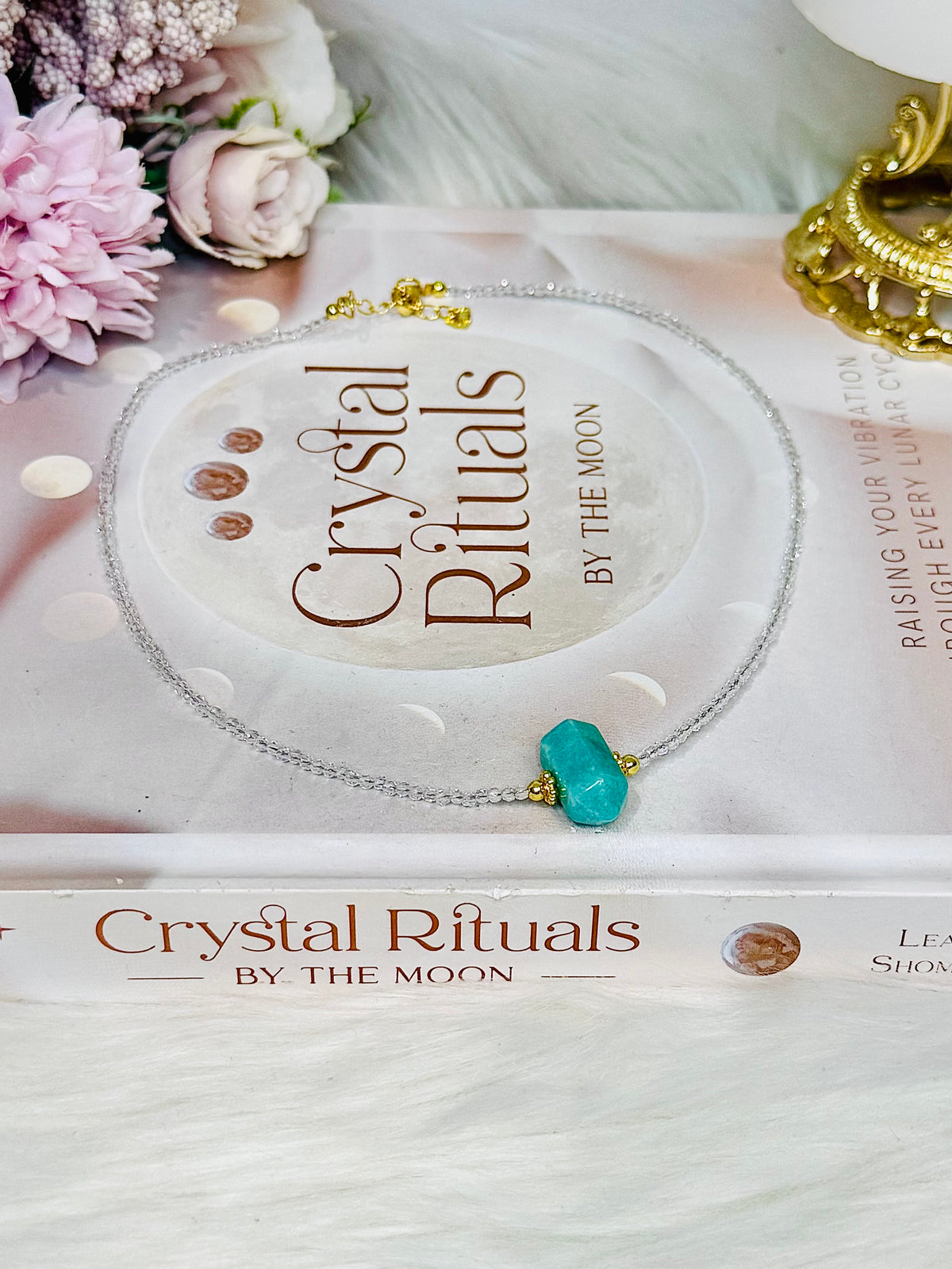 Amazonite Beaded Necklace In Gift Bag