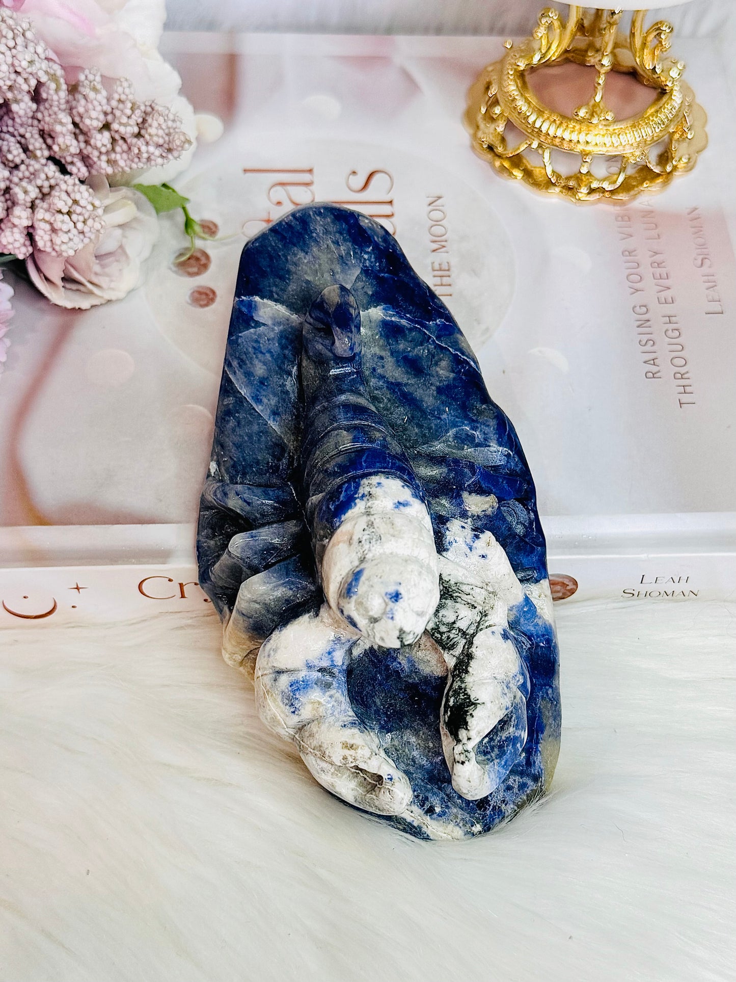 Brings Calmness To The Mind ~ Awesome Large Chunky Sodalite Scorpion Carving 15cm