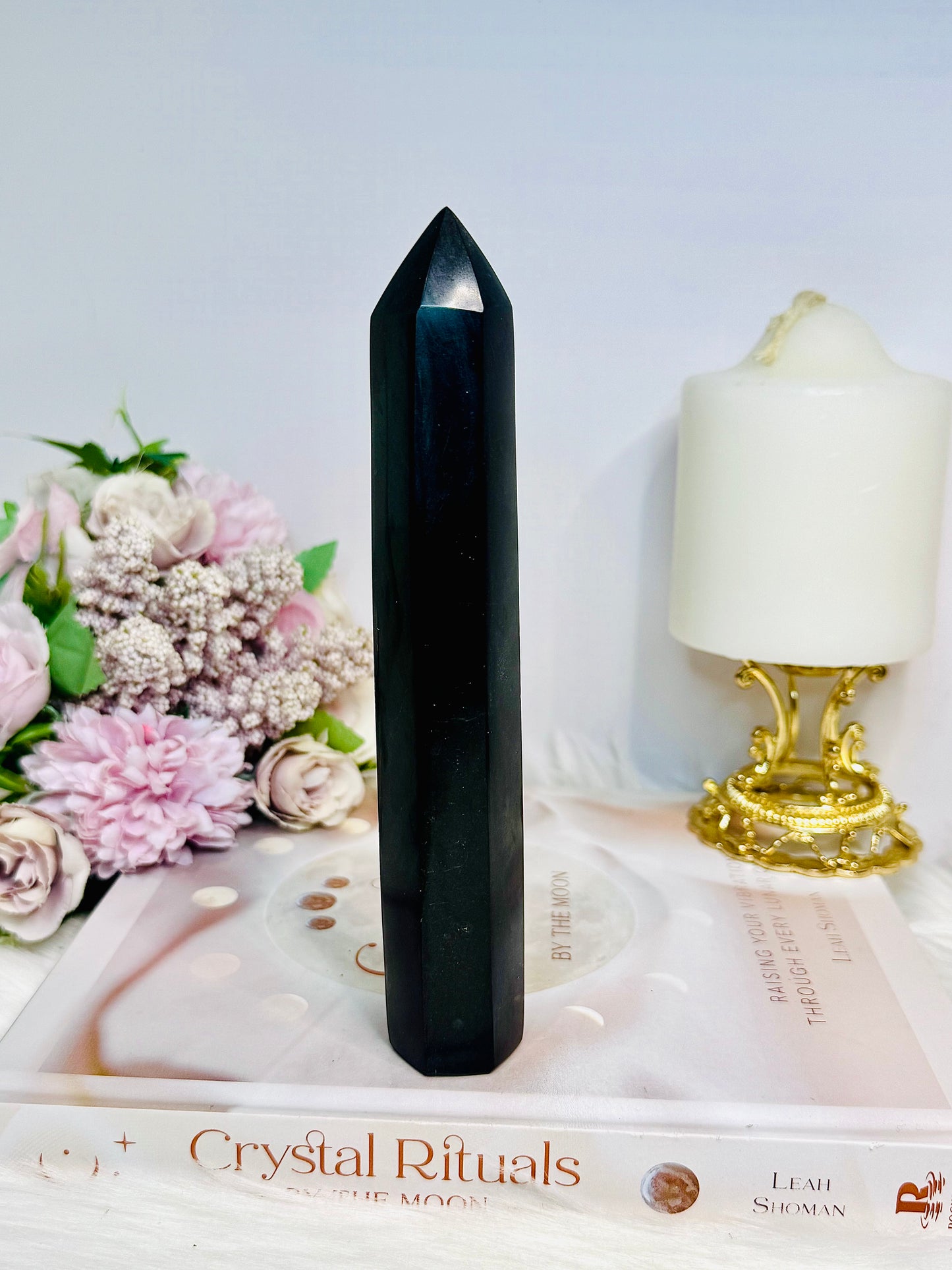 Black Tourmaline Tower 17cm