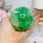 Large Green Fluorite Sphere Full of Rainbows 557g