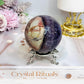 Crazy Lace Amethyst Sphere on Stand 326g
