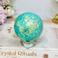 Chrysocolla Sphere On Stand 192g