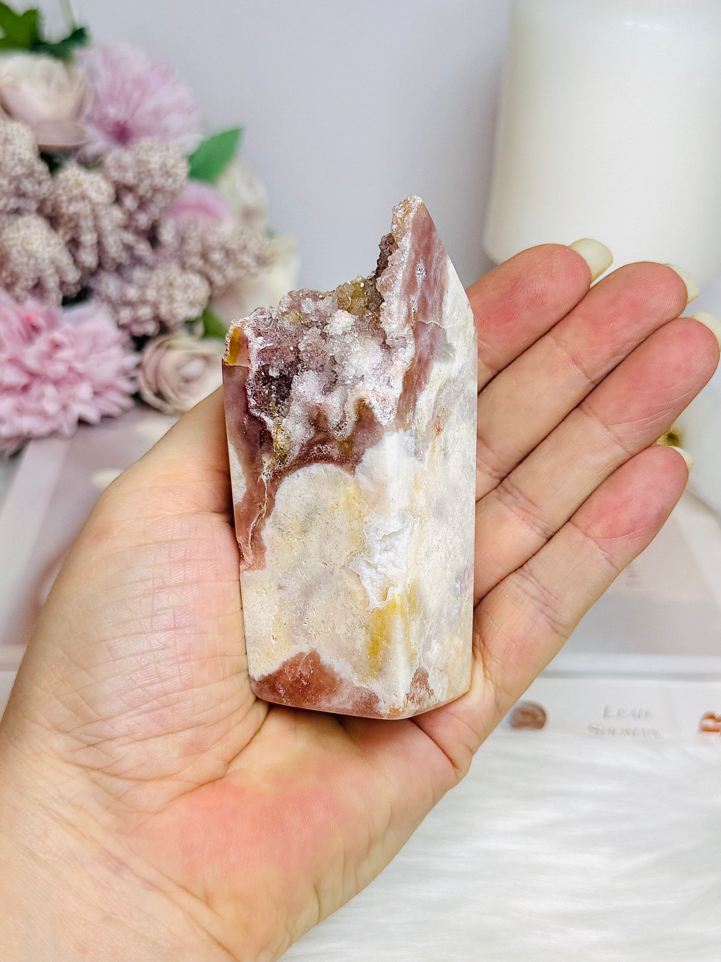 Pink Amethyst Druzy Freeform 9cm 189g
