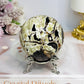 Large Money Agate Sphere on Stand 354g