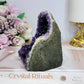 High Grade Deep Purple Amethyst Base Cut Cluster 10cm 519g