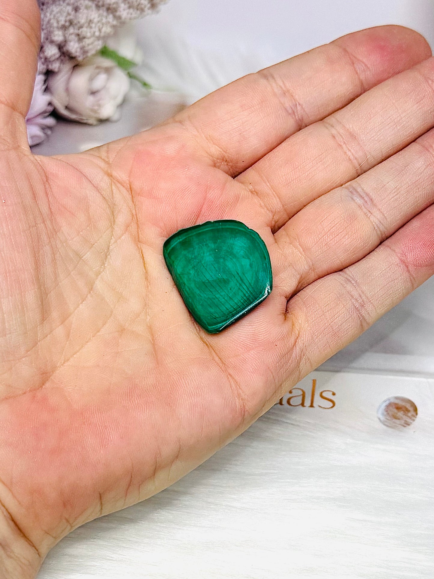 Small Natural Malachite Slab