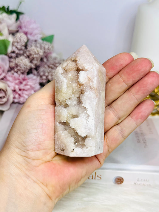 Druzy Geode Pink Amethyst Tower 9cm 205g