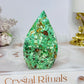 Variscite Carved Flame 7.5cm