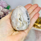 Pink Amethyst Druzy Egg on Stand 208g