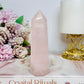 Rose Quartz Tower 11cm