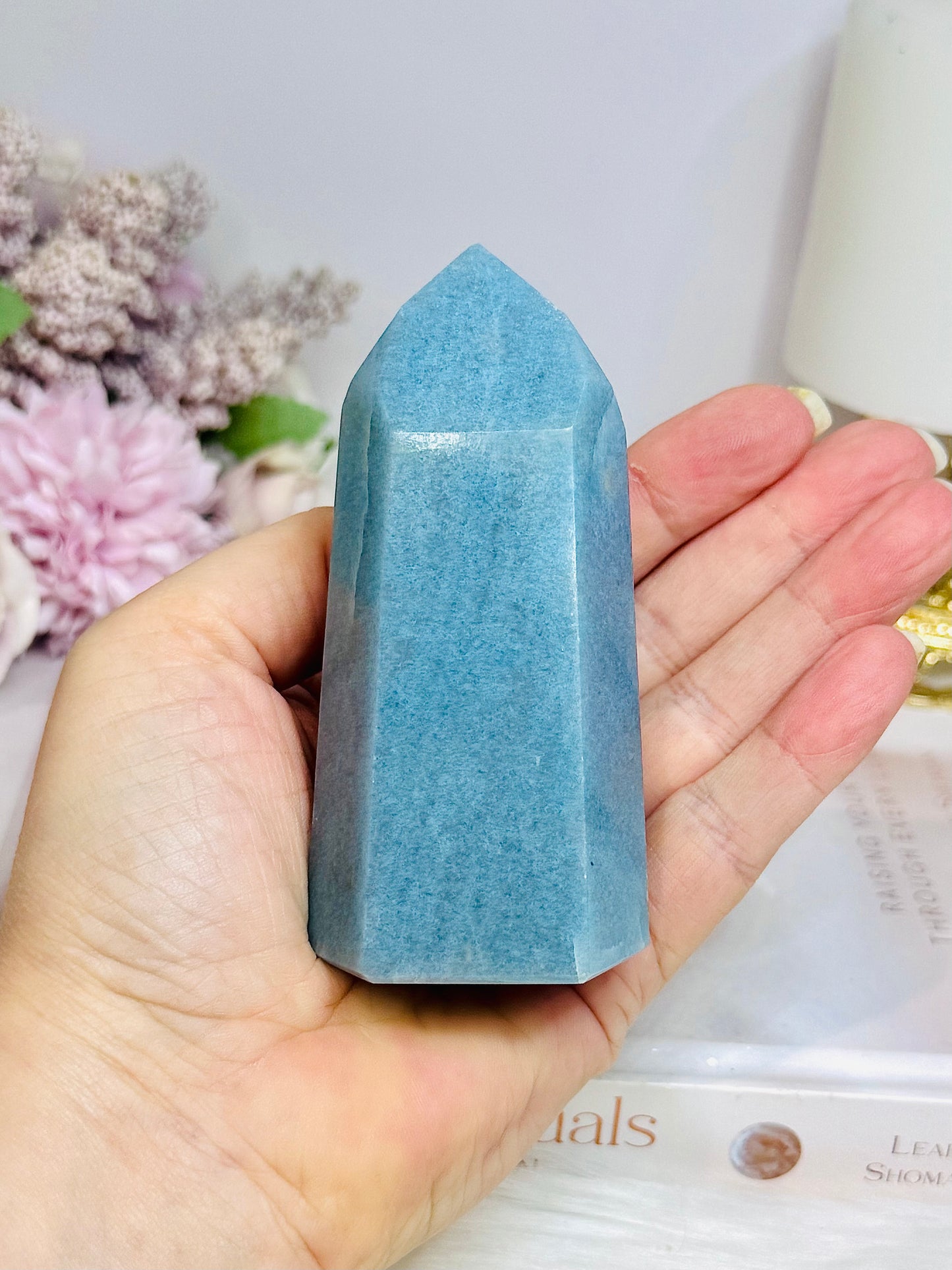 Chunky Blue Trolleite High Grade Tower 243g 9.5cm
