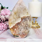 Large Pink Amethyst Druzy Carved Flame | Freeform From Brazil 564grams 15cm