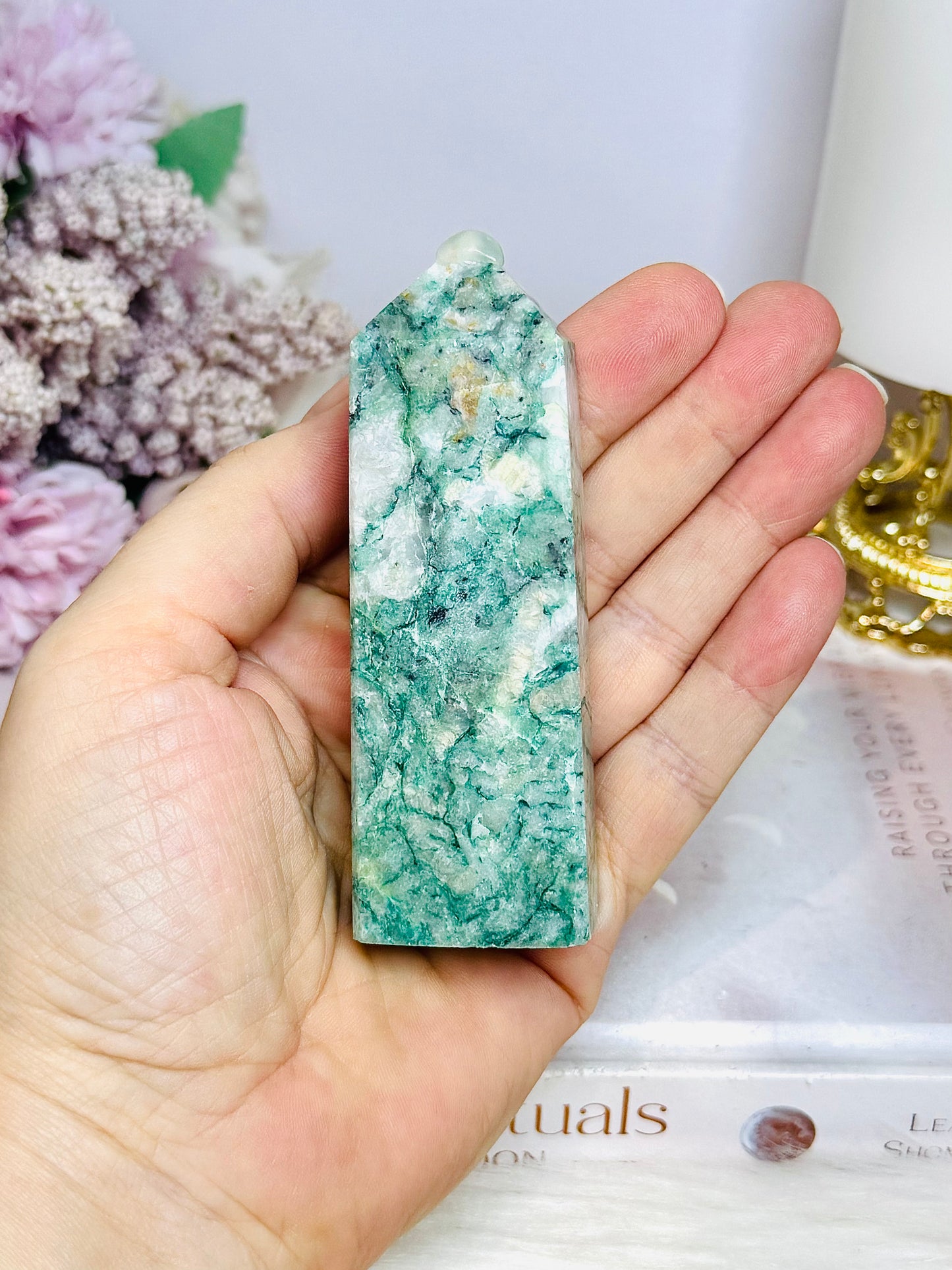Green Jade Tower 9cm