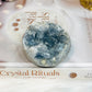 Blue Celestite Round Freeform 262g On Stand