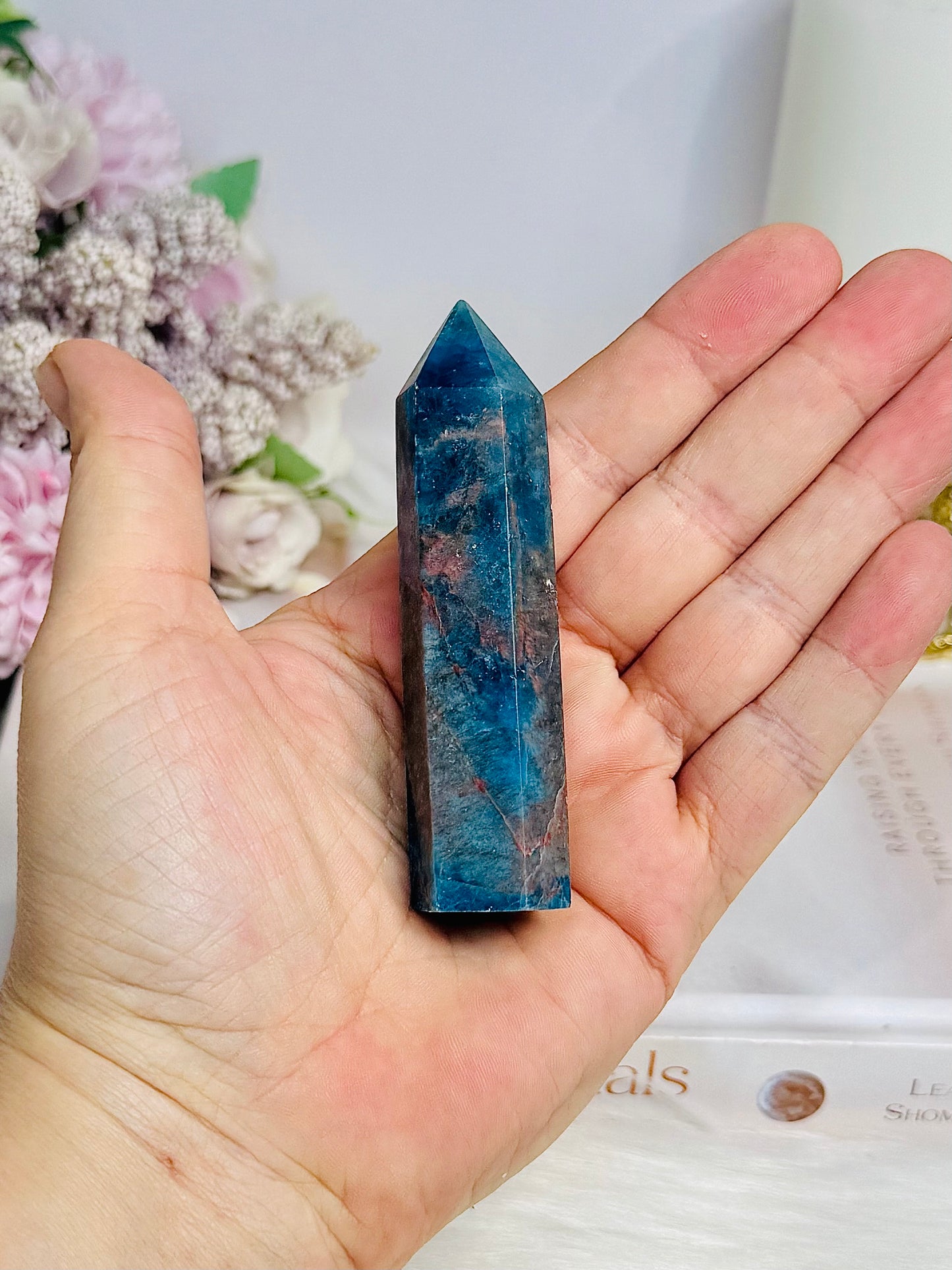 Blue Apatite Tower 8.5cm