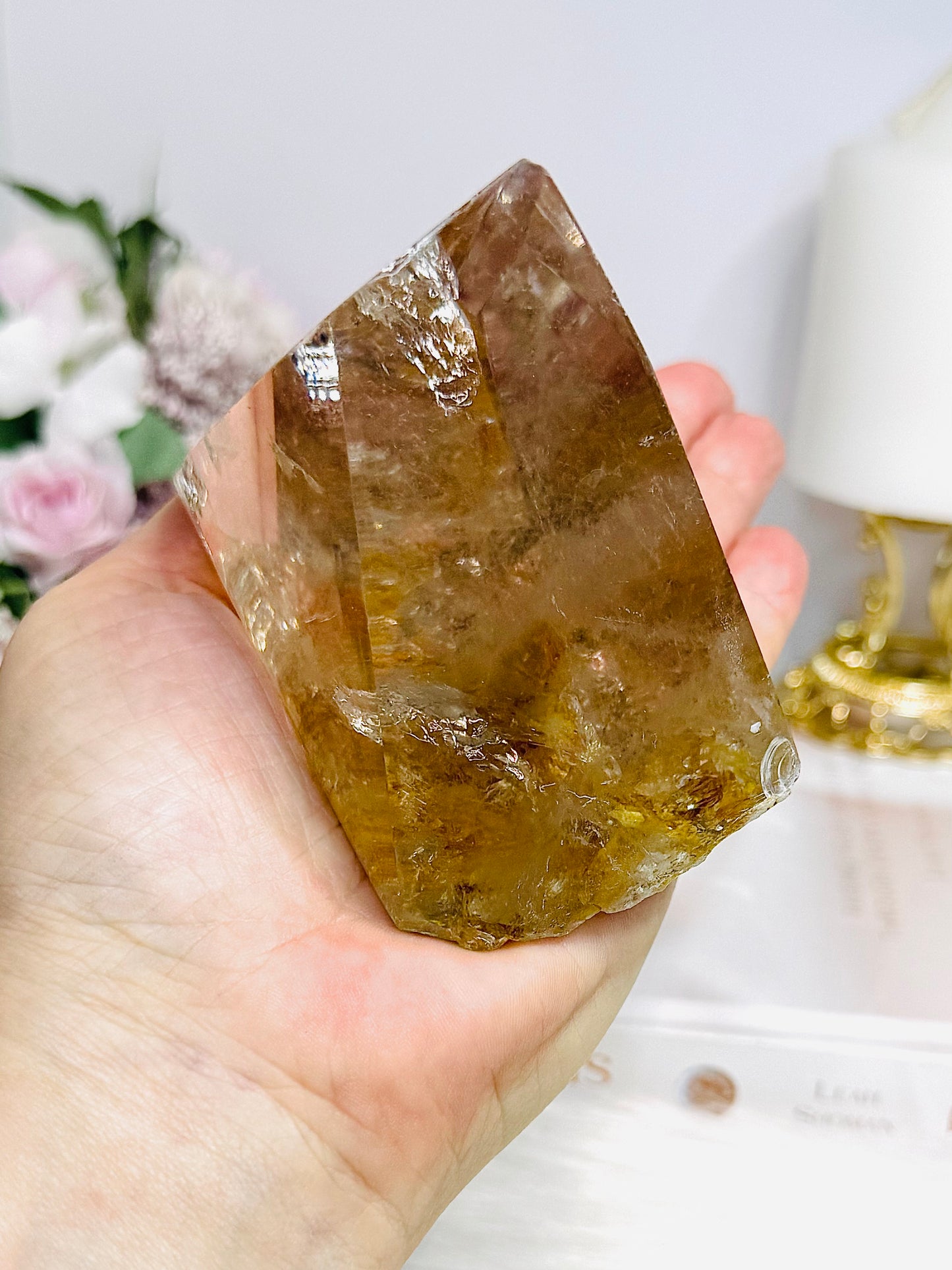 Natural Golden Healer Quartz Polished Freeform 10cm 421g