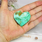 Variscite Carved Heart 5cm