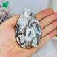 Mexican Lace Agate Flame with Druzy On Tip 8.5cm