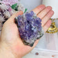 High Grade Purple Cubed Fluorite Cluster with Inclusions 235g