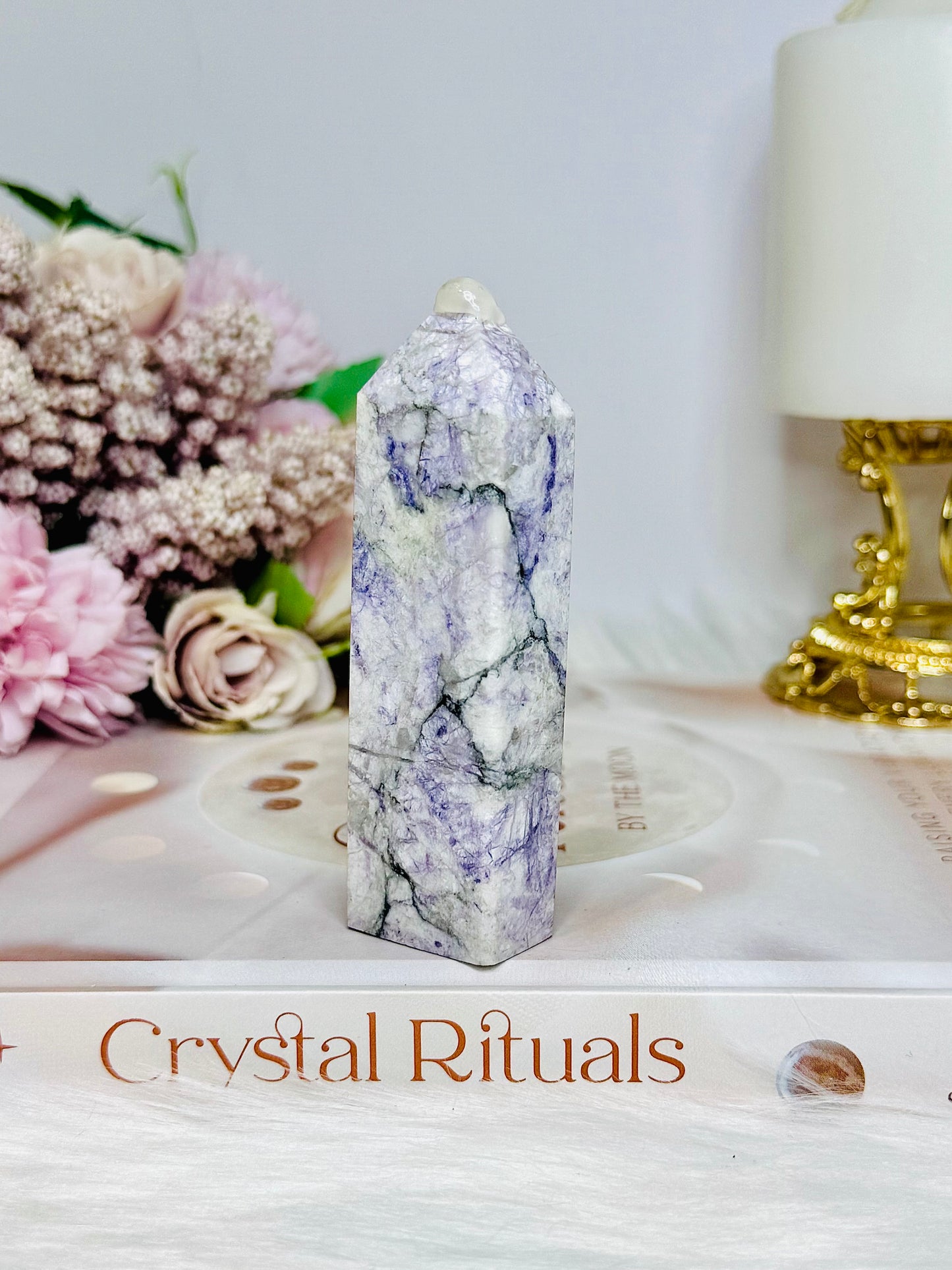 Purple Jade Tower 9cm