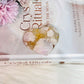 Flower Agate Carved Heart 5.5cm