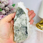 White Sandwich Calcite Specimen | Slab with Rainbows 12.5cm