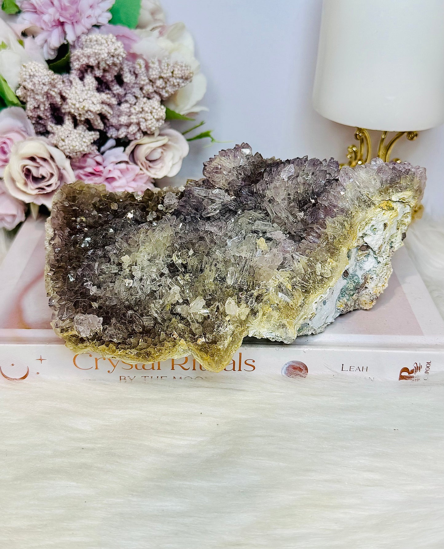 Large Natural Flower Amethyst | Zeolite Freeform Specimen 18cm 900g