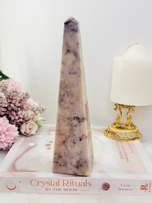 Large 19cm Pink Amethyst Obelisk | Tower