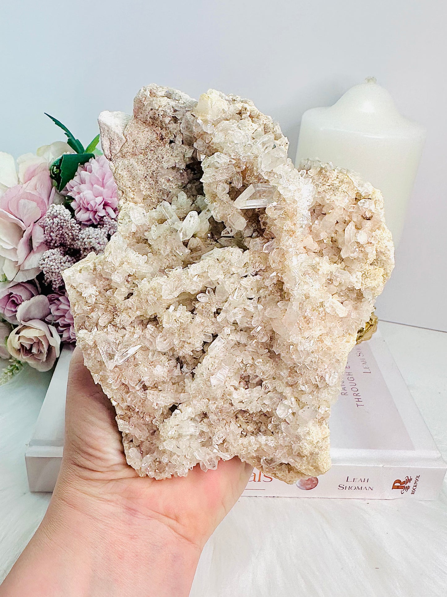 Master Healer - Classy & Fabulous Large 647gram Sparkling Gorgeous Quartz Cluster Specimen