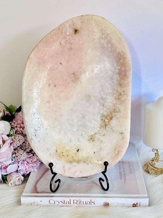 Wow!!!! Incredibly Fabulous Large 28cm 1.44KG  Pink Amethyst Platter | Bowl From Uruguay