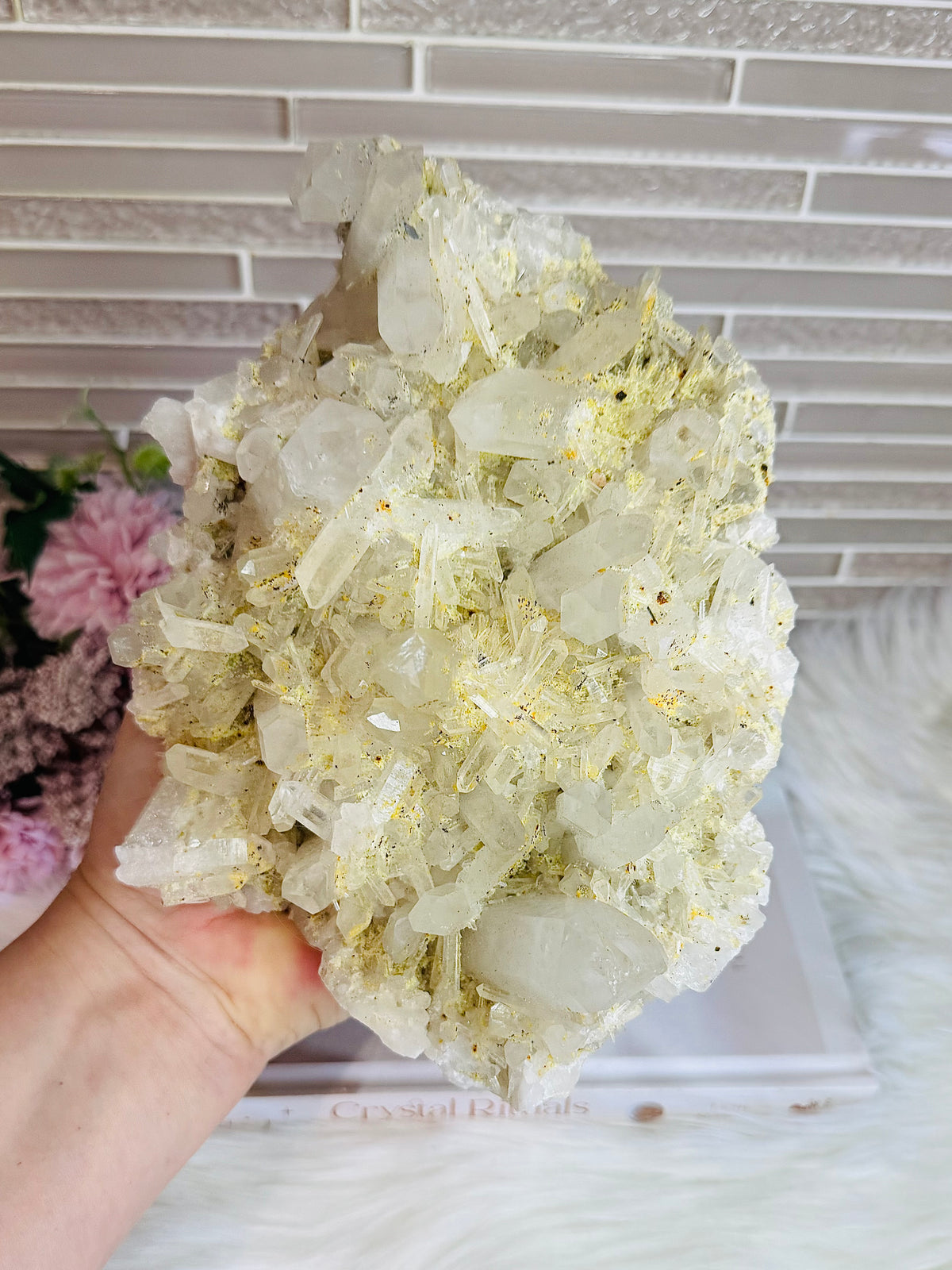 Huge Clear Quartz Specimen with Natural Inclusions 2.26KG 20cm