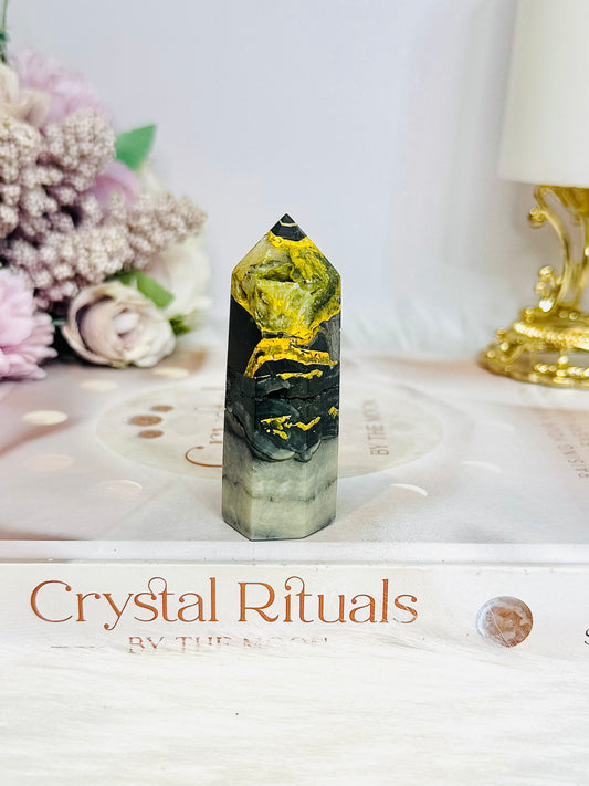 Bumblebee Jasper Druzy Tower 6.5cm