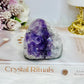 Natural Amethyst Base Cut Cluster 7cm 302g