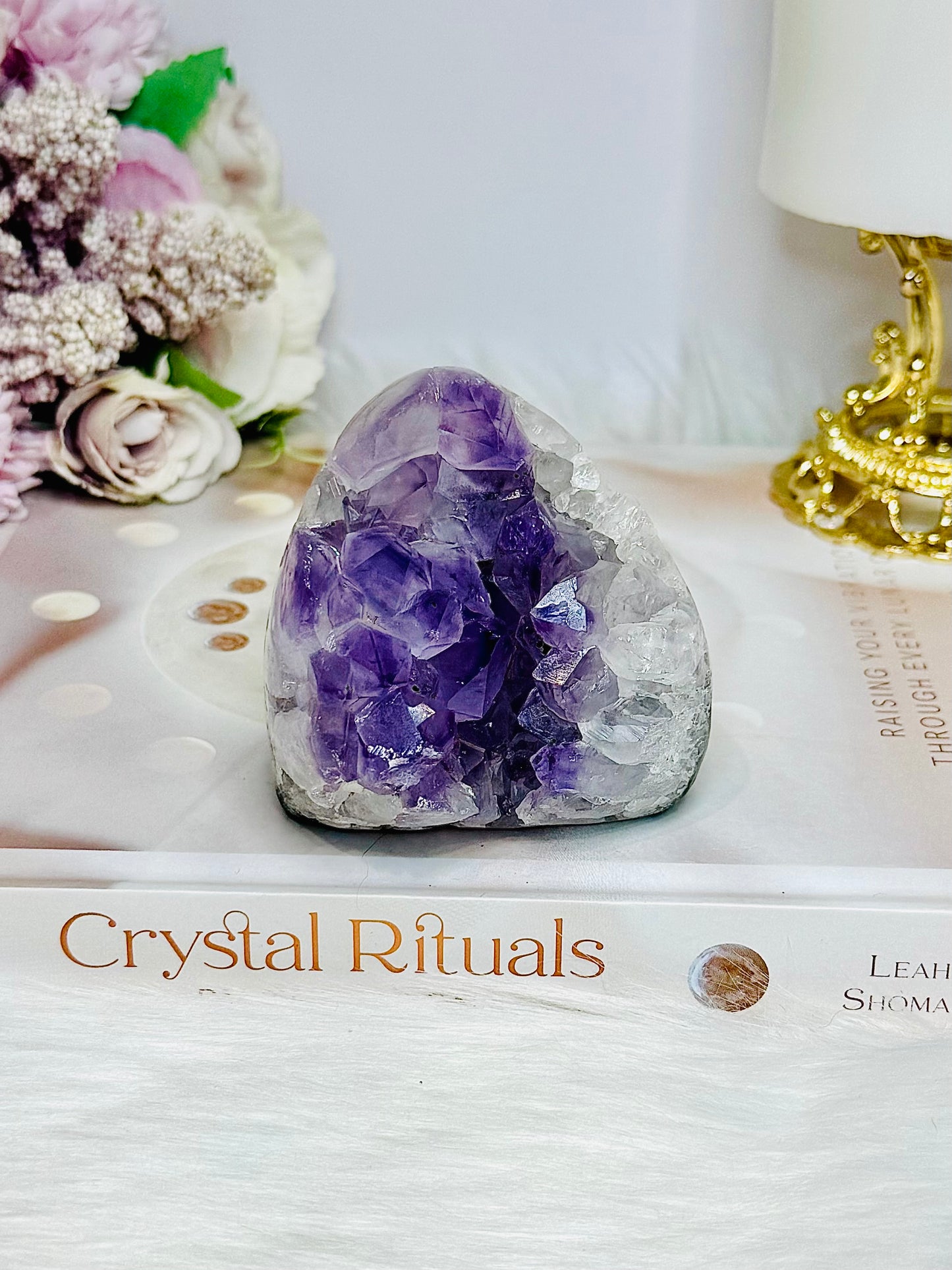 Natural Amethyst Base Cut Cluster 7cm 302g