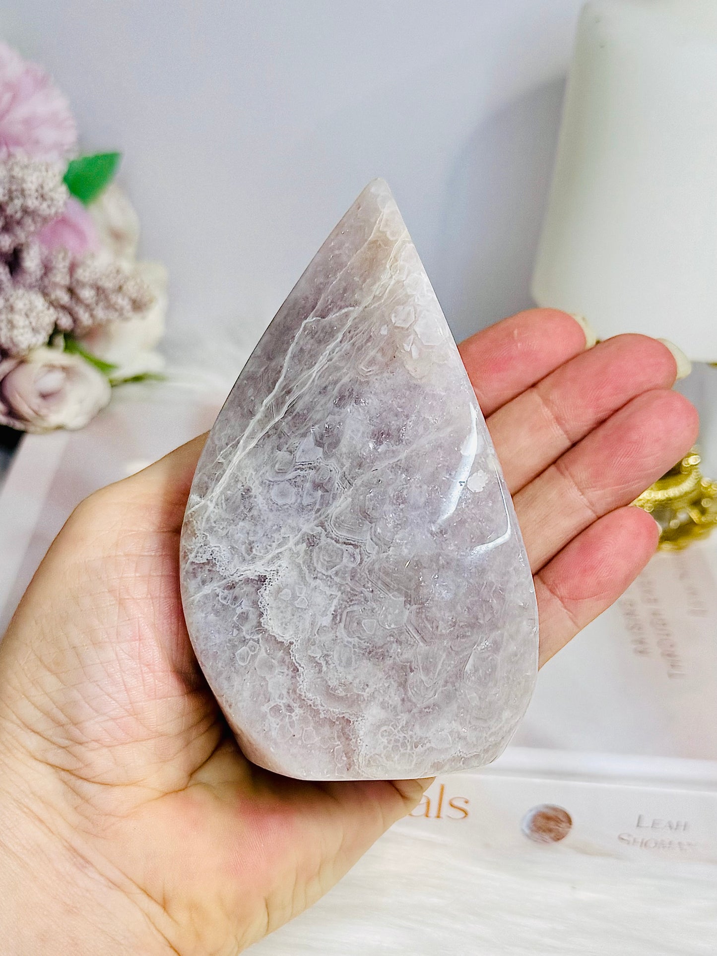 Natural Large Crazy Lace Amethyst Polished Freeform 11cm