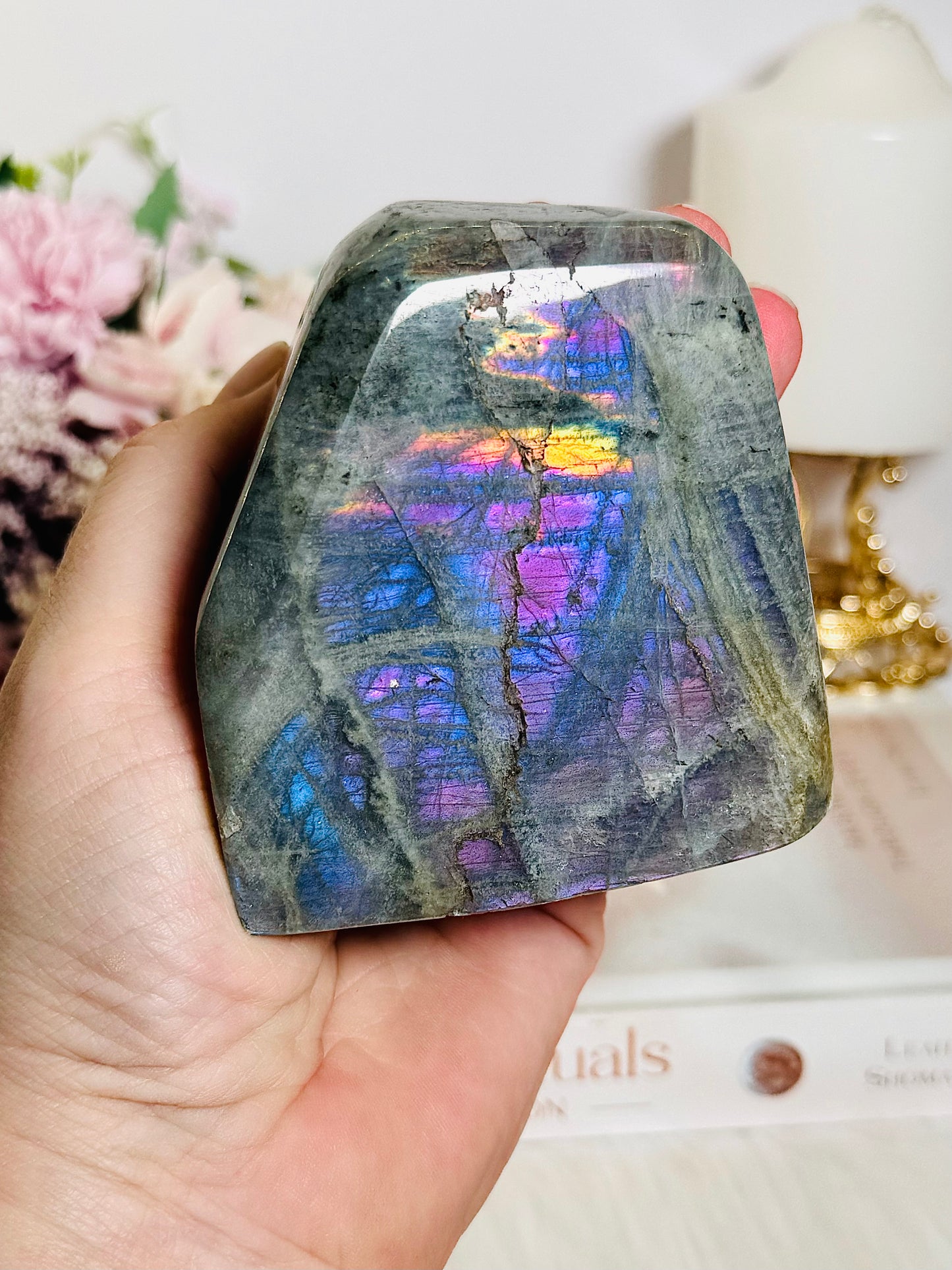 Absolutely Stunning 478gram Labradorite Polished Freeform with Sensational Flash