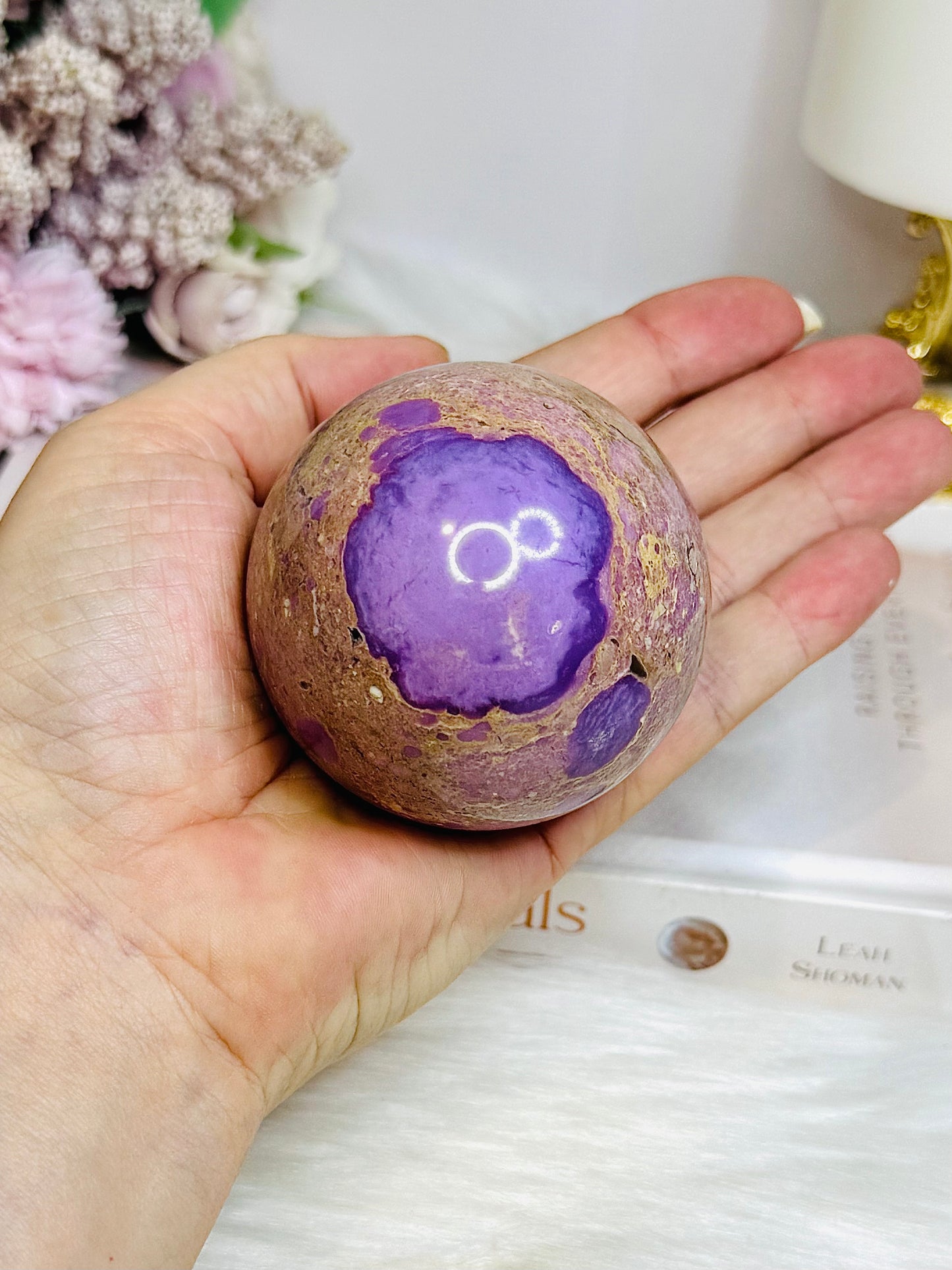 Phosphosiderite Sphere on Stand 284g
