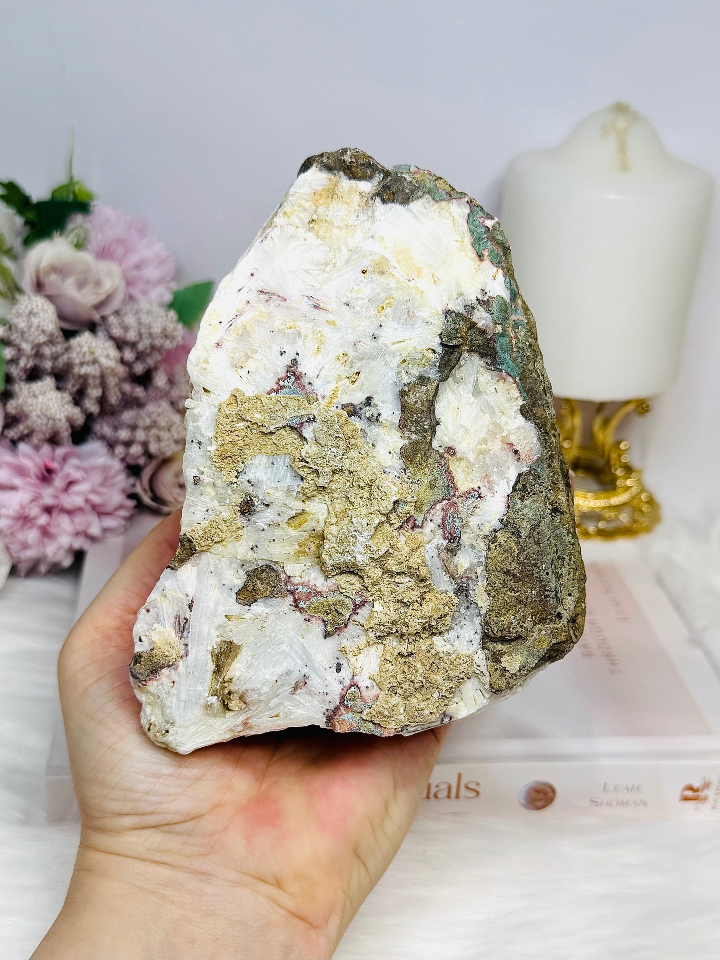 Scolecite Spray Natural Large Specimen 14cm 730g