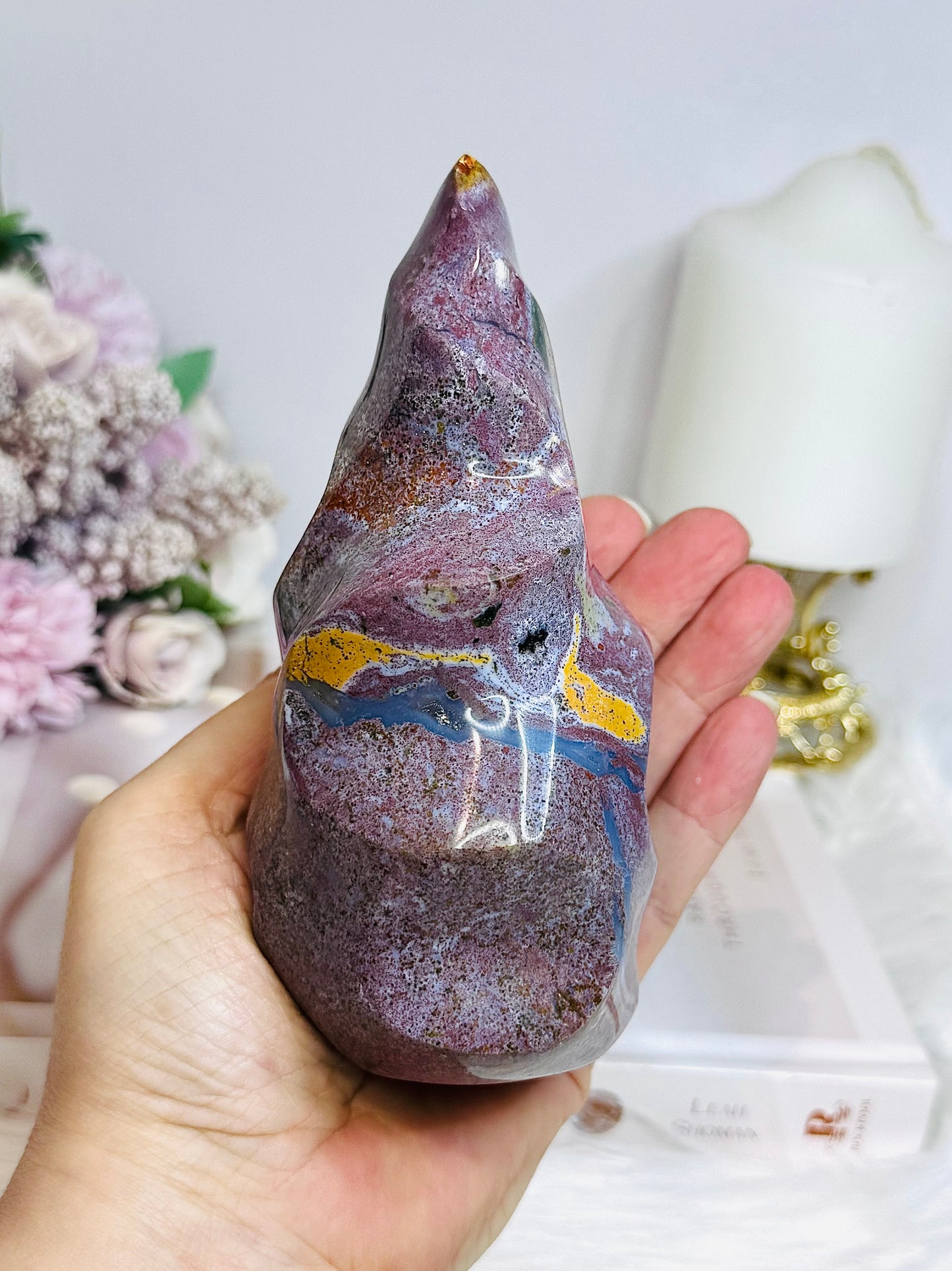 Large High Grade Ocean Jasper Flame 14cm 632g