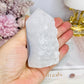 Chunky Blue Lace Agate Druzy Tower 8cm