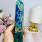 Large Azurite Tower 18cm High Grade