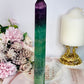 Tall 20cm Watermelon Fluorite Tower