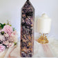 Huge Chunky 1.08KG 21.5cm Natural Charoite Carved Tower | Generator