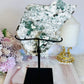 Natural Zeolite | Flower Amethyst Slab on Custom Made Stand 22cm (Inc Stand)