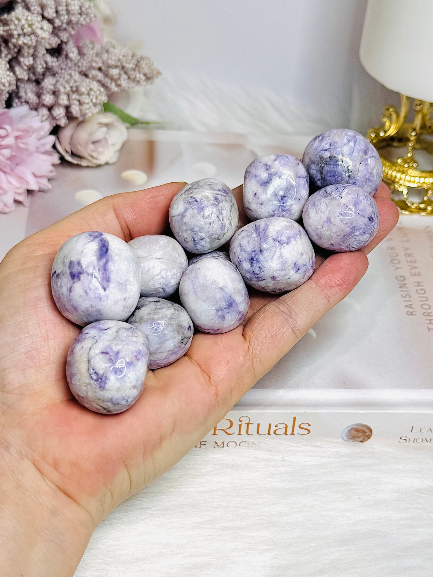 Emotional Balance ~ Purple Jade Tumble Stones $10 each x