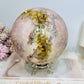 A Collectors Piece ~ Huge Druzy Pink Amethyst High Grade Sphere On Stand 2.7KG 12cm