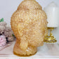 Huge 1.39KG Resin Rose Quartz Filled Buddha Head