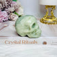 Green Jade Skull 270g 7cm
