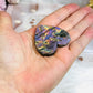 Purple Labradorite Heart with Wings ~ Each piece is full of flash 18cm