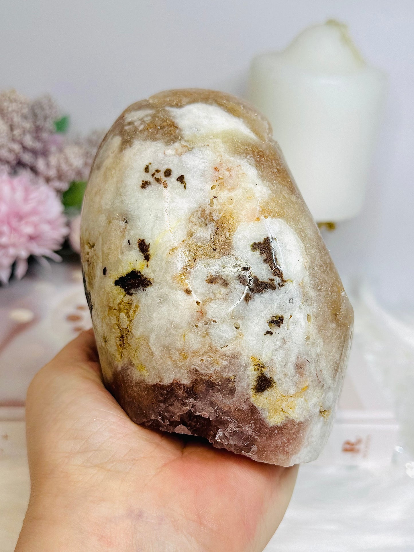 Large Druzy Pink Amethyst Freeform 9.5cm 1.02KG